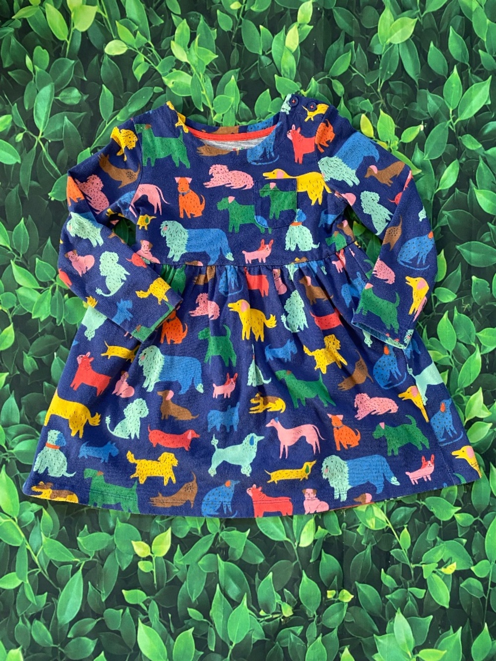 Mini Boden Dog dress SZ 3-4Y